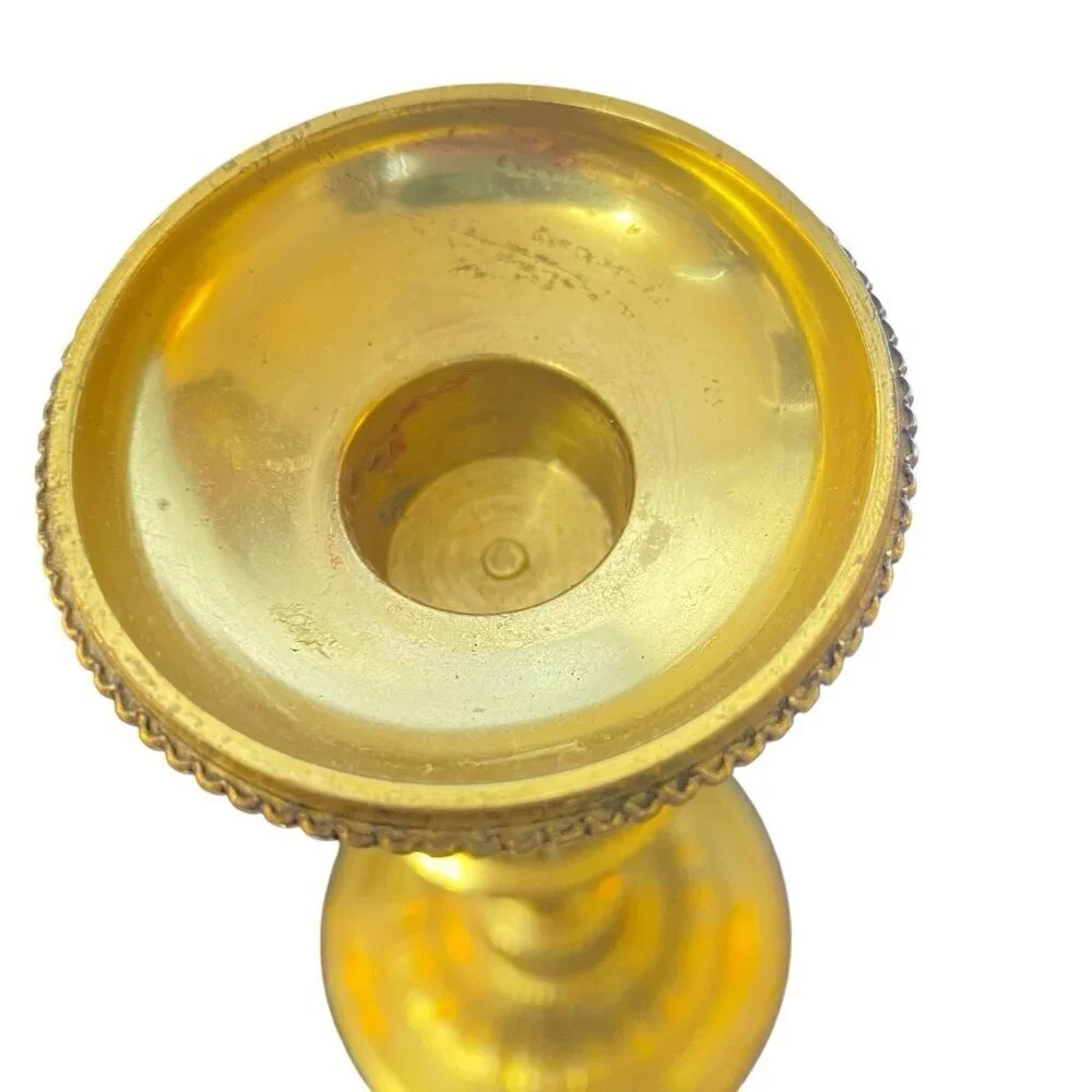 Brass Decorative Candlestick Holder 9 Inch India